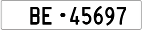 Truck License Plate